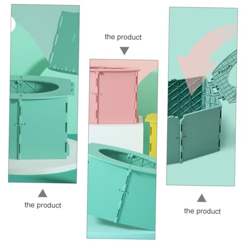 Toilettes pliables bébé ORFOFE pot de voyage vert en plastique PP