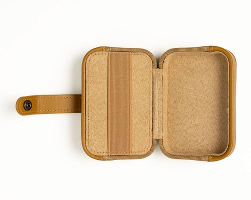 Image of Knit Picks x dellaQ Caspian Green Short Interchangeable Knitting Needles with Mustard Buddy Case (Mustard and Short Caspian Needles)