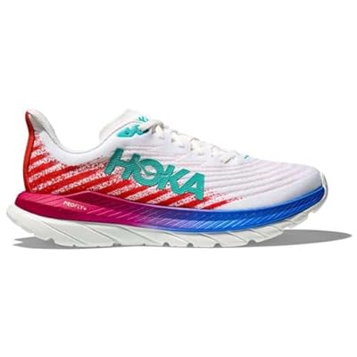 HOKA ONE ONE M Mach 5, Sneaker Hombre, White/Flame, 44 2/3 EU | Ya disponible en tu tienda friki favorita! En mundofriki.es!