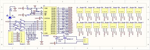 Image of REES52 2pcs PCA9685 16 Channel 12 bit PWM Servo Motor Driver I2C IIC Module for MG90S SG90 MG995 Compatible with Arduino Raspberry Pi