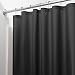 mDesign Water-Repellent and Mildew-Resistant Fabric Shower Curtain, 108" X 72" - Extra Wide, Black