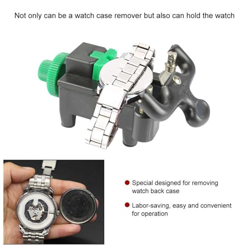 Outil de retrait de boîtier de montre réglable et ouvre-boîtier multifonction noir
