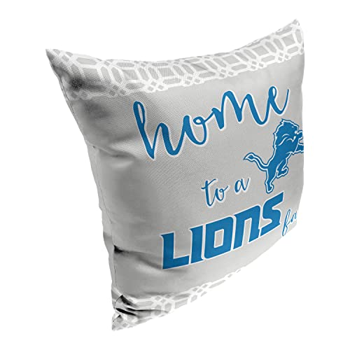 Northwest Nfl 2 Piece Sweet Home Fan Throw Pillow Cover 18 X 18, Detroit Lions #TOP7