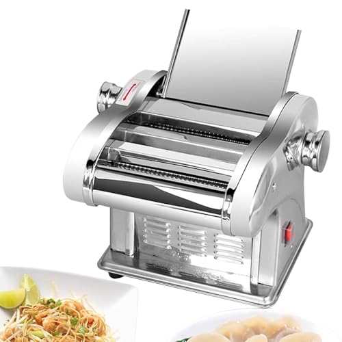 Laminadora de masa profesional de escritorio, amasadora eléctrica comercial, máquina eléctrica de acero inoxidable for hacer pasta y fideos, máquina eléctrica for pasta, laminadora de masa Laminadora de masa profesional de escritorio, amasadora eléctrica comercial, máquina eléctrica de acero inoxidable for hacer pasta y fideos, máquina eléctrica for pasta, laminadora de masa
