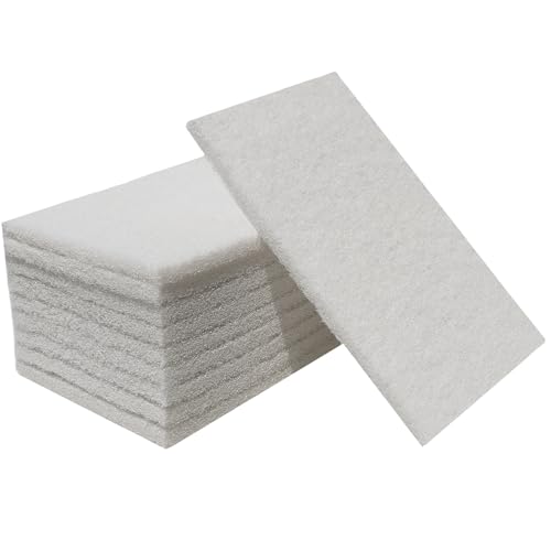 10 Pack 6 x 9 Premium White General Purpose Scuff Pads - Scuffing Scouring Sanding Paint Primer Prep Adhesion Scratch - Surface Preparation Automotive Car(2000 Grit - White)