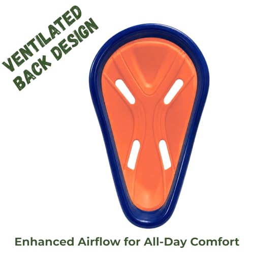 Image of SSS Octopus Abdominal Guard with Extra Soft Rubber Pad (Size & Colour Choice) (Mens, Orange)