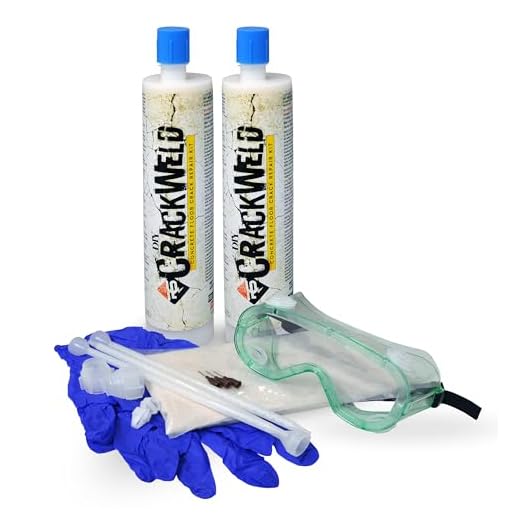 RadonSeal CrackWeld DIY Concrete Crack Repair Kit (2-Pack) - Permanently Repairs Cracks in Basements, Driveways, Garages, Patios, & Pool Decks. 2-Component Urethane Concrete Crack Filler Kit.