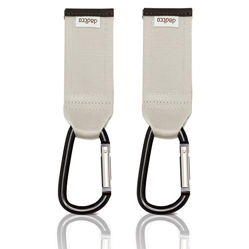 dad'cco ダディッコ ベビーカー フック 2個セット グレー ベビーカーフック 日本製 防犯 バギー シンプル 丈夫 荷物かけ Gray