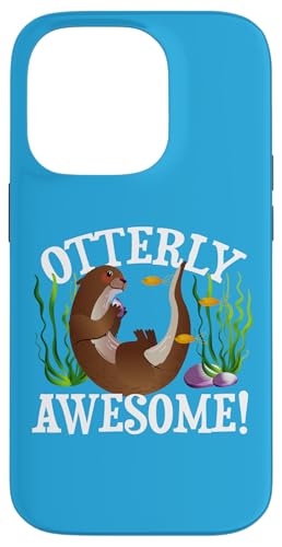 Funny Watercolor Womens Otterly Awesome River Otter Lover �X�}�z�P�[�X iPhone 14 Pro �p