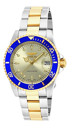 Invicta Men's Pro Diver Automatic-self-Wind Watch with Stainless-Steel Strap, Two Tone, 20 (Model: ILE8928OBA)