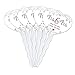 GRAPHICS & MORE Personalized Custom 2 Lines Mrs and Mrs Wedding Heart Love Cupcake Picks Toppers Decoration Set of 6