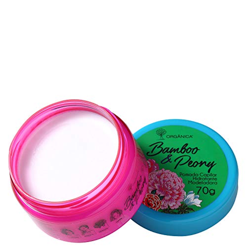 Pomada Modeladora Feminina Vegana, Bamboo E Peony, Orgânica, Organica