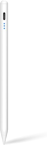 Lápiz para iPad de 11 generación, lápiz capacitivo para iPad A16 2018-2025 con rechazo de palma y magnético -Adsorción y Sensación de inclinación,