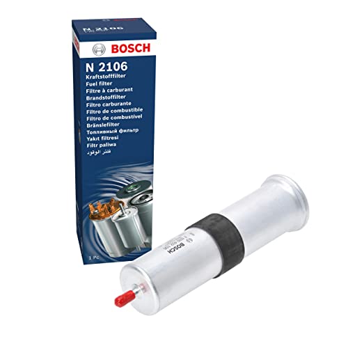 Bosch N2106 Filtro Diesel para Coche - Separa Partículas y Agua del Combustible, Protege el Sistema de Inyección