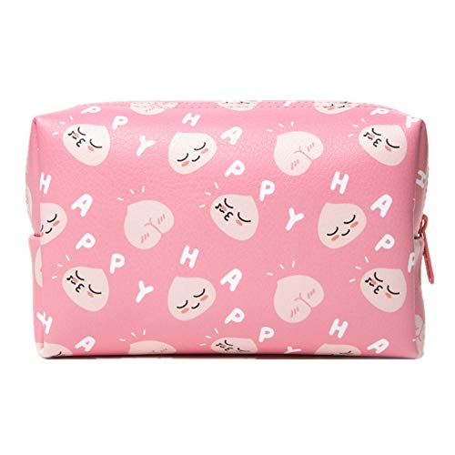 Preisvergleich Produktbild Nobrannd Kosmetiktasche Kleine Kosmetiktasche Kosmetiktasche Kosmetiktasche Temperament Mäppchen Tragbare kosmetische Aufbewahrungsbox (Farbe : Rosa)