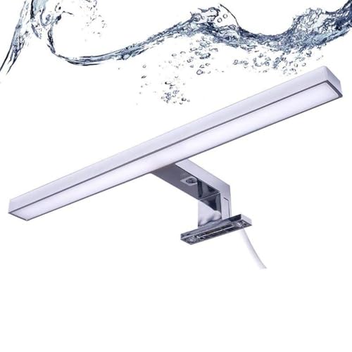 BarcelonaLED Aplique de Espejo Lámpara de Baño LED para Maquillaje Armario Mueble 5W 30cm IP44 Luz Blanco Neutro 4000K 325LM luminación Moderna y Eficiente para Espejo de Baño, Mueble o Pared