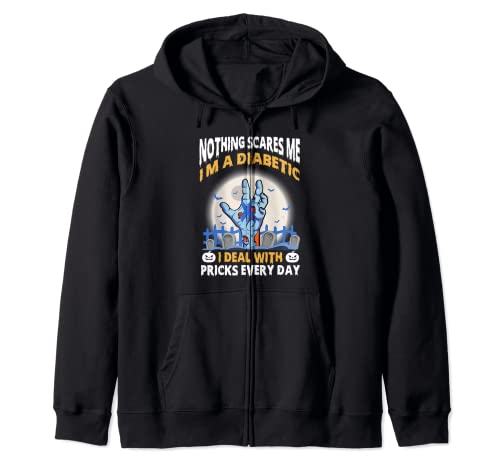 Ki I'm A Diabetic Diabetes Awareness Disfraz de Halloween Sudadera con Capucha