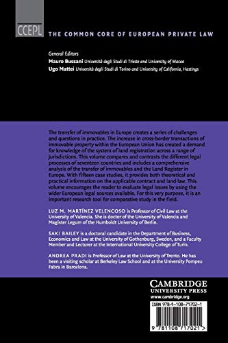 Transfer of Immovables in European Private Law: 16