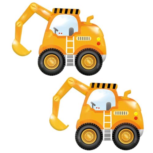 CHANGZHONG Palloncini per escavatore – Bulldozer – regalo per bambini – decorazione per feste di compleanno – 2