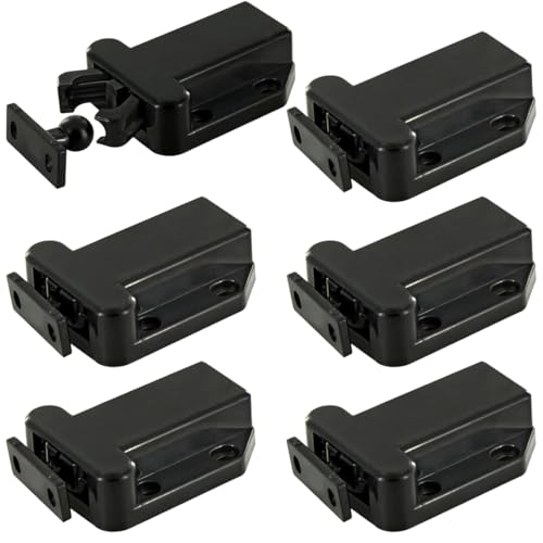 6 Piezas Push to Open Cierre con pestillo de resorte, Imanes Puertas Armario, Amortiguadores Muebles Cocina, para Puerta Oculta, Armarios, Roperos, Libreria