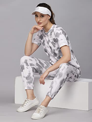 Image of Tarshika Women Women's Tie Dye Printed Short Sleeve Long Tracksuit Co-ord Set