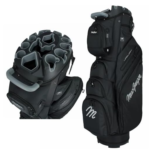 MacGregor Golf MACLOCK Ultimate Divider System Cart Bag (Black)