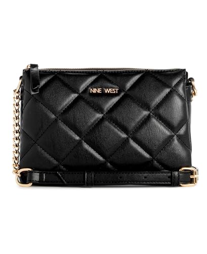 Nine West Mirabella Tri Cmprtmnt Xbody, Negro -, Small