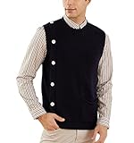 Vestirse con estilo acaba de más fácil. Permítanos presentarle una impresionante pieza de vestuario clásico de cualquier caballero. Nuestro 100% puro chaleco de cachemira seguramente agregará toneladas de sofisticación a su mirada de camisa y corbata de vestir, y lo mantendrá extremadamente cálido mientras jugamos al golf o simplemente dando un paseo en un parque.