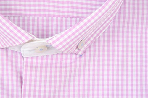 Image of Callino London Men's Formal Shirt (SHL /F-2032 PINK-44, Pink, 44)