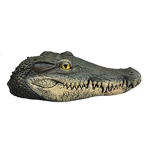 Tête de crocodile flottante simulation eau appât étang statue jardin