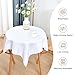Nacuci Small Square Tablecloth 36x36 Inch Washable Polyester Side Table Cloth Solid White Heavy Duty End Table Cover for Dining Home Party