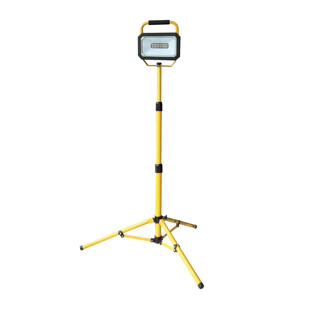 Briticent S3020 23W LED Tripod Floodlight 2000lm 6000K IP44 1.85m 110V Site Light