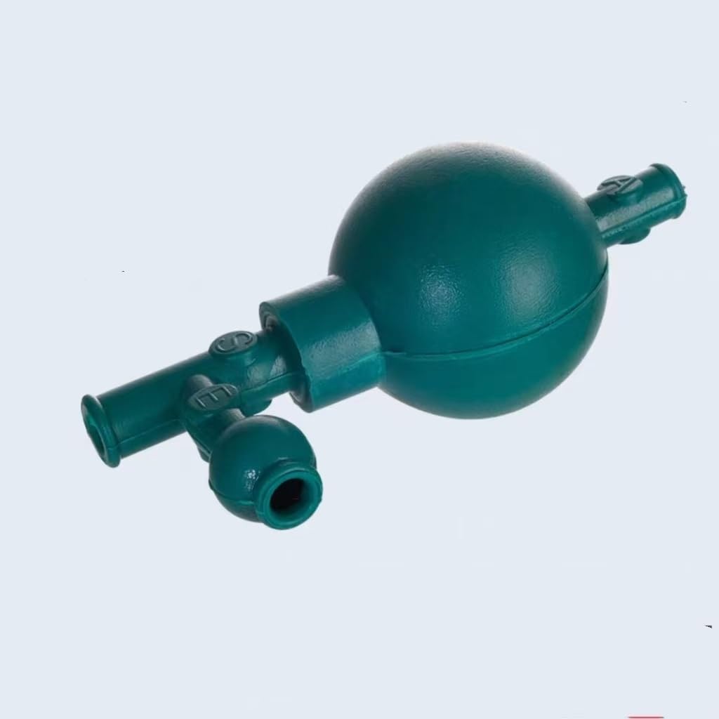 Bolas de succión de goma cuantitativa, paquete de 4 asistentes de pipeta de laboratorio de tres vías for manipulación de líquidos(Green)