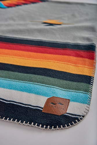 Slowtide - Valen Fleece Blanket | 100% Recycled Materials - Reversible Design - Oversized 50 X 66 #TOP1
