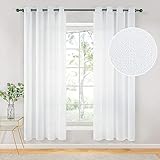 voile d'ombrage sur mesure PASSEND FÜR JEDEN RAUM - Unsere Voile besteht aus leichte Leinen und passt sich sehr gut für Schlafzimmer, Wohnzimmer, Kinderzimmer, Büro usw. wegen der Atmungsaktivität und elegantes Muster.