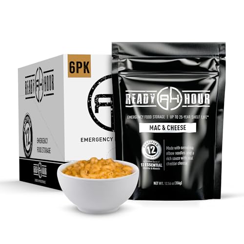 Ready Hour Mac and Cheese Case Pack (24 Servings), Freeze-Dried, ...