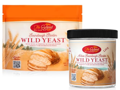 Sourdough Starter Kit – Live Wild Yeast Starter (90g) + 3 Dehydrated Backup Starters – Bake San Francisco-Style Artisan Sourdough Bread & Pizza Dough – Beginner Friendly – The Yeast We Can Do
