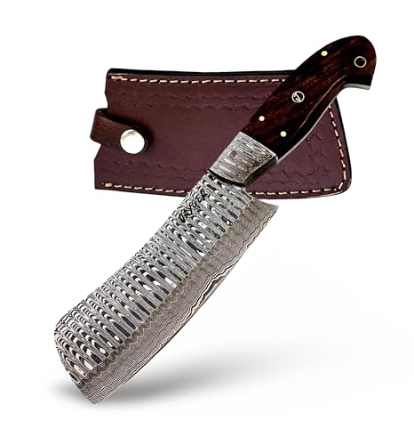 Jayger Handmade Nakiri Chef Knife 9.4" | Damascus Steel Full