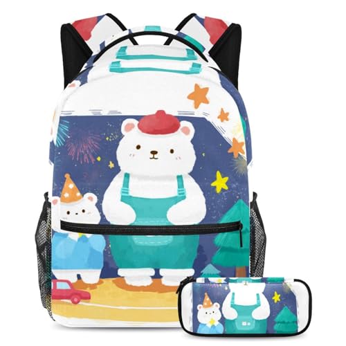 Fini les fournitures perdues avec l'ensemble sac à dos enfants grande capacité et trousse