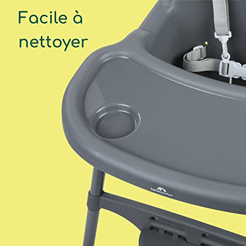 Bebeconfort Meely Chaise Haute Bébé Évolutive 2 en 1 max. 15 kg Chaise Haute Légère 3 3 kg Chaise Bébé Portable Nettoyage Facile Harnais de Sécurité 5 Points - vue 4