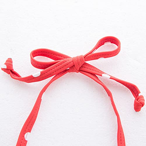 Baby Girl Strawberry Swimsuit 3PCS Halter Triangle Tops Ruffle Trim Bottoms Sun Hat Bikini Set Bathing Swimwear4