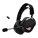 ASUS ROG Pelta Kabelloses Gaming-Headset mit abnehmbarem Mikrofon – Tri-Mode (BT, 2,4 GHz, USB-C) 50 mm Titanbeschichtete Treiber, 70 Stunden Akku, ergonomisch, leicht, für PC, PS5, PS4, Switch, Mobil