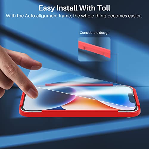 Tozo Compatible For Iphone 14 Screen Protector Compatible For Iphone 13/13 Pro Screen Protector 6.1 Inch 3 Pack Premium Tempered Glass 0.26Mm 9H Hardness 2.5D Film Easy Install 6.1 Inch #TOP5