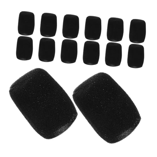 Housse en éponge pour microphone noir lot de 15 couvercle de réduction du bruit de micro
