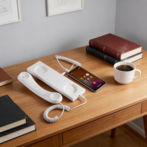 Combiné de téléphone rétro Type-C pour soulager la fatigue d'appel