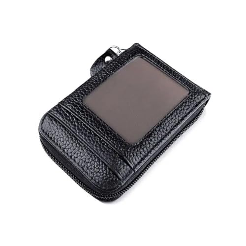 Cartera de hombre antirrobo RFID con bolsillo de cremallera contra pérdidas
