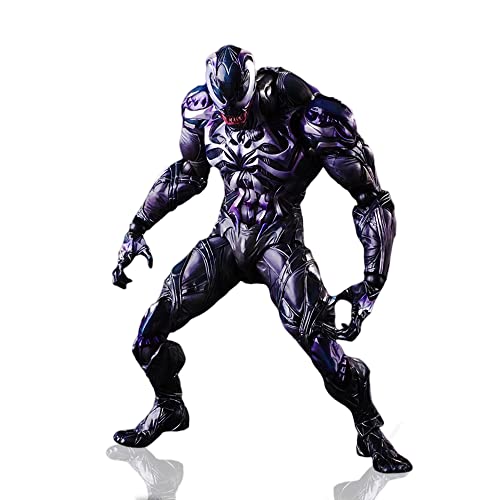 Superhero Venom Action Figure Venom Toys Collectible Action Figure Play Art PA Removable and Replaceable Face 10-Inch (Venom PA)