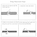 MIJOBS Strap for Xiaomi Mi Band 5 Mi Band 6 Mi Band 7 Breathable Replacement Strap for Band 4/Mi Band 3 Smartwatch Straps Wristband Bracelet for Women Men