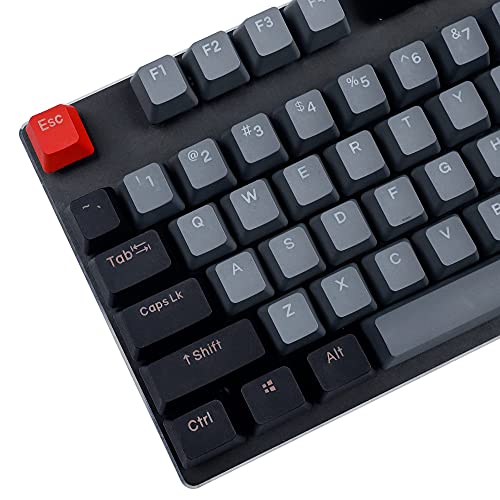 YMDK Double Shot 108 Dyed PBT Shine Through OEM Profile Dolch Keycap for MX Switches Mechanical Keyboard(Only Keycap) (Dolch)