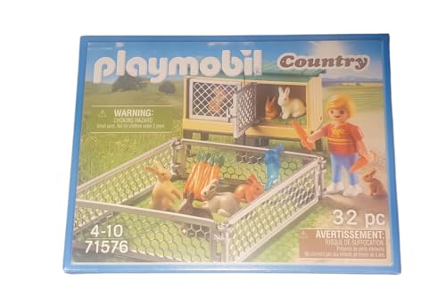 PLAYMOBIL Country Clapier pour lapin avec enclos extérieur